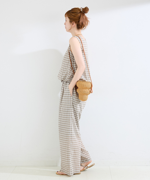 B.C STOCK(ベーセーストック)の「《2点セット》ウォッシャブル / バルーンタンク+イージーパンツセット(スラックス・レディース・ブラウン/ブラック・FREE)」の13枚目の写真