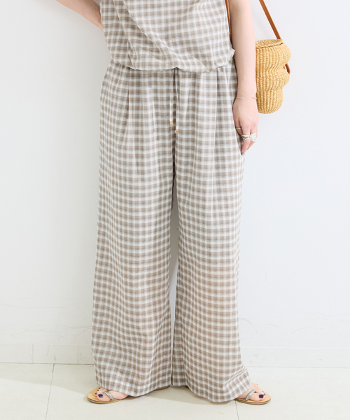 B.C STOCK(ベーセーストック)の「《2点セット》ウォッシャブル / バルーンタンク+イージーパンツセット(スラックス・レディース・ブラウン/ブラック・FREE)」の19枚目の写真