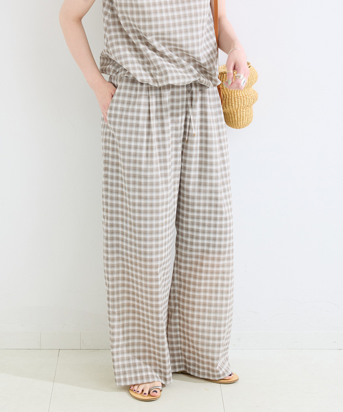 B.C STOCK(ベーセーストック)の「《2点セット》ウォッシャブル / バルーンタンク+イージーパンツセット(スラックス・レディース・ブラウン/ブラック・FREE)」の20枚目の写真