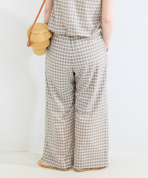 B.C STOCK(ベーセーストック)の「《2点セット》ウォッシャブル / バルーンタンク+イージーパンツセット(スラックス・レディース・ブラウン/ブラック・FREE)」の22枚目の写真