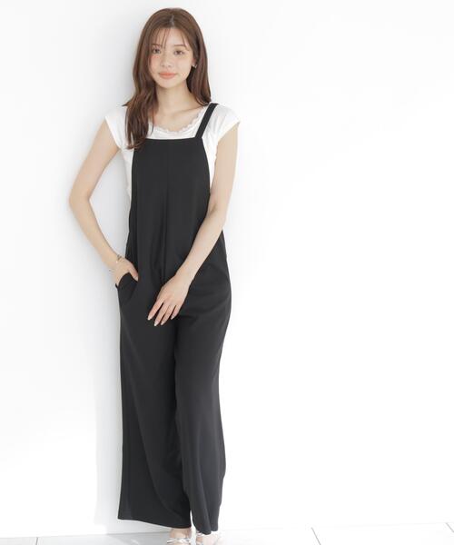 PROPORTION BODY DRESSING(プロポーションボディドレッシング)の「<a>イージーオーバーオール / 1216249701(サロペット/オーバーオール・レディース・ブラック・MEDIUM/P/S)」の4枚目の写真