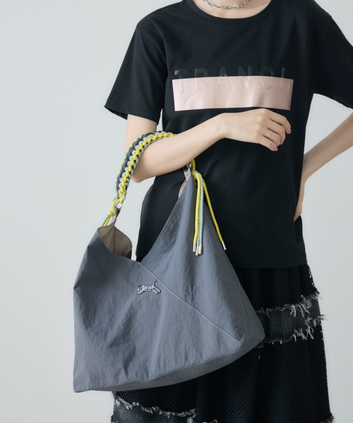 Paradise Picnic（パラダイスピクニック）の「TRANOI. コードショルダーBAG（ショルダーバッグ・レディース・チャコールグレー/レッド/アイボリー・FREE）」の12枚目の写真