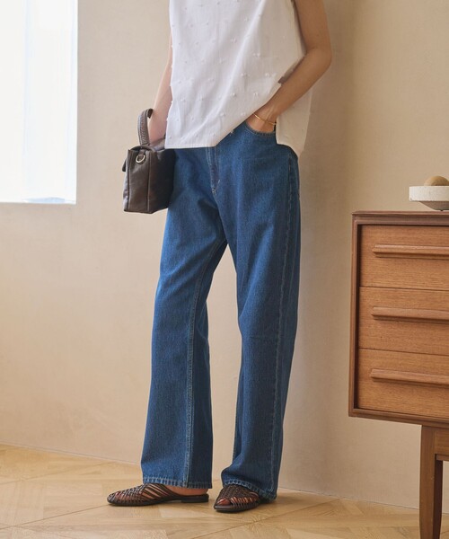BEAUTY&YOUTH UNITED ARROWS(ビューティーアンドユースユナイテッドアローズ)の「【WEB限定】ワイドフレア デニムパンツ ウォッシャブル(デニムパンツ・レディース・ダークグレー/ネイビー/ライトブルー・L/M/S)」の20枚目の写真