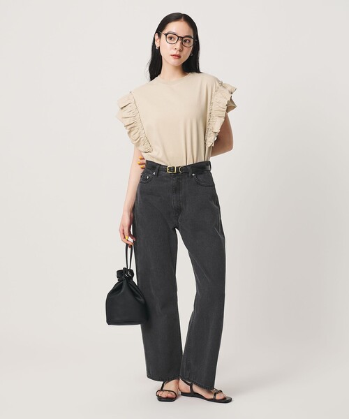 BEAUTY&YOUTH UNITED ARROWS(ビューティーアンドユースユナイテッドアローズ)の「【WEB限定】ワイドフレア デニムパンツ ウォッシャブル(デニムパンツ・レディース・ダークグレー/ネイビー/ライトブルー・L/M/S)」の14枚目の写真