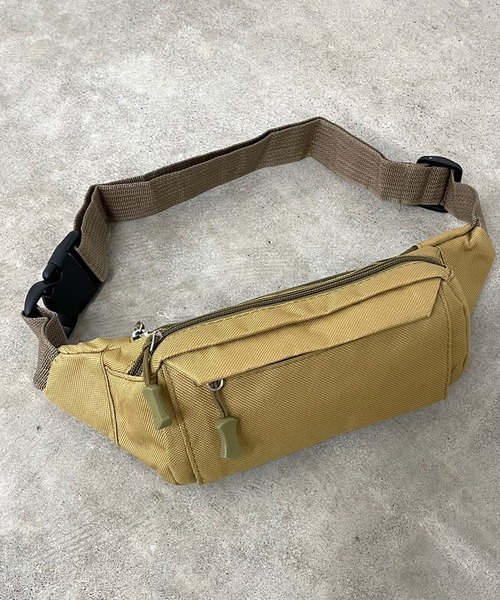 CRB(シーアールビー)の「キャンバスウエストポーチ(ボディバッグ/ウエストポーチ・レディース・ブラウン系カモフラージュ/ベージュ/カーキ/グリーン系カモフラージュ/ブラック・F)」の11枚目の写真