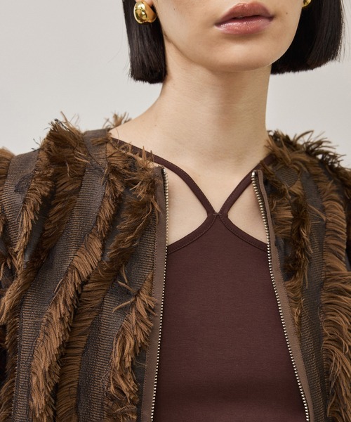 ADAM ET ROPE'(アダムエロペ)の「アンティークフリンジJQブラウス(シャツ/ブラウス・レディース・ブラック/ダークブラウン/ベージュ・FREE)」の15枚目の写真