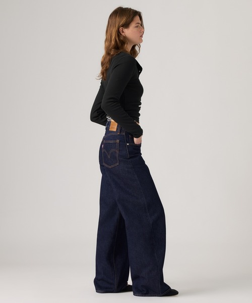Levi's（リーバイス）の「Levi's/リーバイス TEARDROP WIDE LEG ジーンズ（デニムパンツ・レディース・ブラック/ダークインディゴブルー・23inch/24inch/28inch/27inch/26inch）」の21枚目の写真