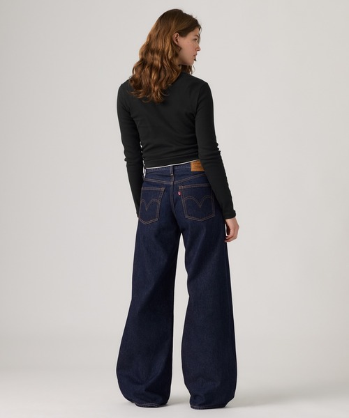 Levi's（リーバイス）の「Levi's/リーバイス TEARDROP WIDE LEG ジーンズ（デニムパンツ・レディース・ブラック/ダークインディゴブルー・23inch/24inch/28inch/27inch/26inch）」の22枚目の写真