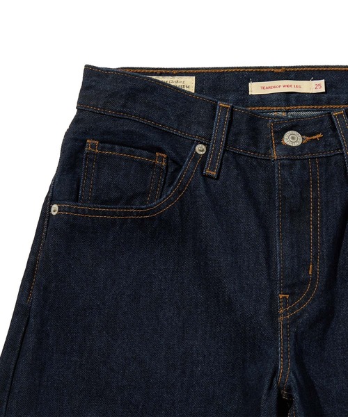 Levi's（リーバイス）の「Levi's/リーバイス TEARDROP WIDE LEG ジーンズ（デニムパンツ・レディース・ブラック/ダークインディゴブルー・23inch/24inch/28inch/27inch/26inch）」の9枚目の写真