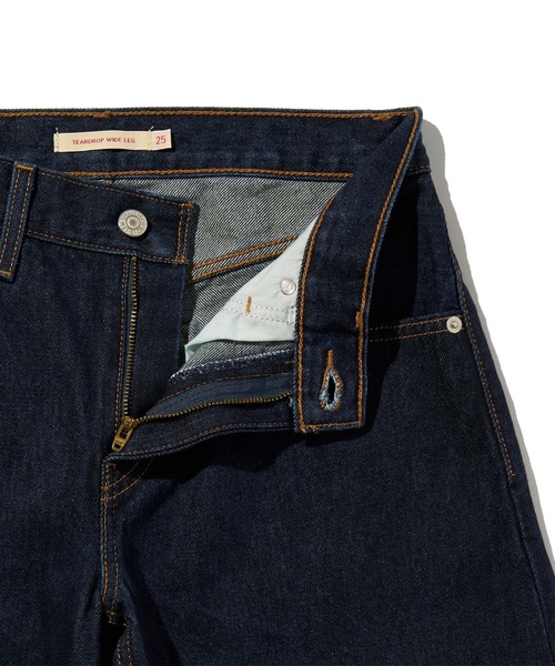 Levi's（リーバイス）の「Levi's/リーバイス TEARDROP WIDE LEG ジーンズ（デニムパンツ・レディース・ブラック/ダークインディゴブルー・23inch/24inch/28inch/27inch/26inch）」の10枚目の写真