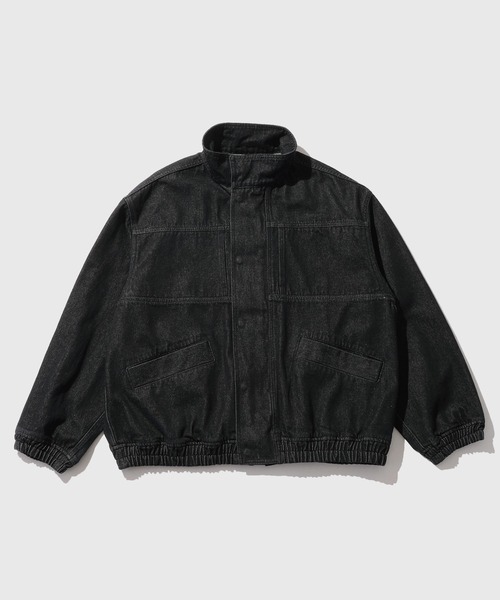 ADAM ET ROPE'(アダムエロペ)の「13oz デニムボマーブルゾン / ADAM ET ROPE' JEANS(デニムジャケット・メンズ・ネイビー/ブラック系その他・M/L)」の1枚目の写真