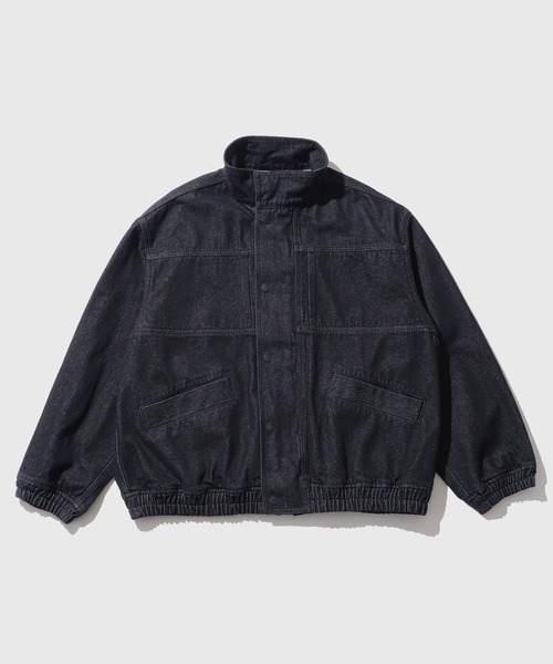 ADAM ET ROPE'(アダムエロペ)の「13oz デニムボマーブルゾン / ADAM ET ROPE' JEANS(デニムジャケット・メンズ・ネイビー/ブラック系その他・M/L)」の2枚目の写真