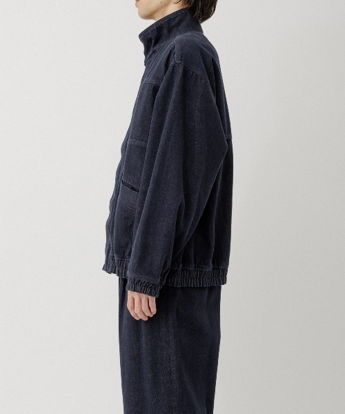 ADAM ET ROPE'(アダムエロペ)の「13oz デニムボマーブルゾン / ADAM ET ROPE' JEANS(デニムジャケット・メンズ・ネイビー/ブラック系その他・M/L)」の5枚目の写真