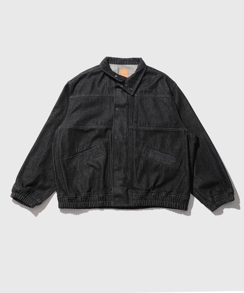 ADAM ET ROPE'(アダムエロペ)の「13oz デニムボマーブルゾン / ADAM ET ROPE' JEANS(デニムジャケット・メンズ・ネイビー/ブラック系その他・M/L)」の8枚目の写真