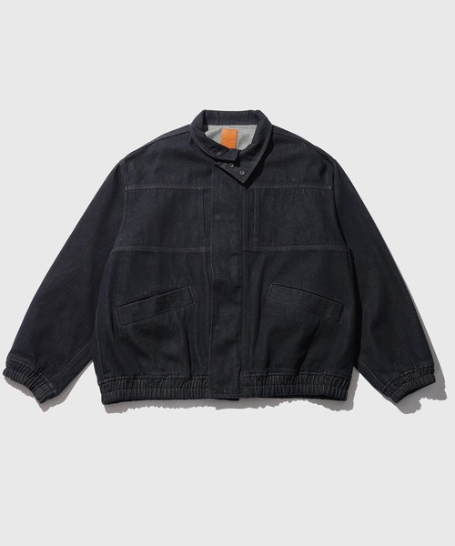 ADAM ET ROPE'(アダムエロペ)の「13oz デニムボマーブルゾン / ADAM ET ROPE' JEANS(デニムジャケット・メンズ・ネイビー/ブラック系その他・M/L)」の9枚目の写真