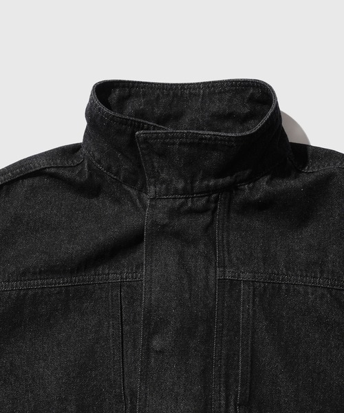 ADAM ET ROPE'(アダムエロペ)の「13oz デニムボマーブルゾン / ADAM ET ROPE' JEANS(デニムジャケット・メンズ・ネイビー/ブラック系その他・M/L)」の10枚目の写真