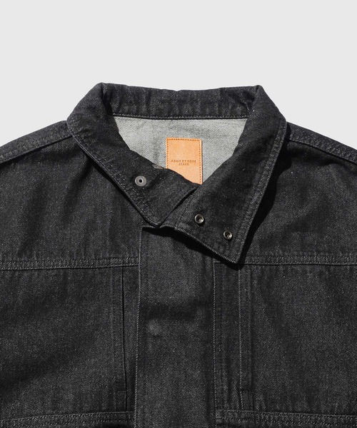 ADAM ET ROPE'(アダムエロペ)の「13oz デニムボマーブルゾン / ADAM ET ROPE' JEANS(デニムジャケット・メンズ・ネイビー/ブラック系その他・M/L)」の11枚目の写真