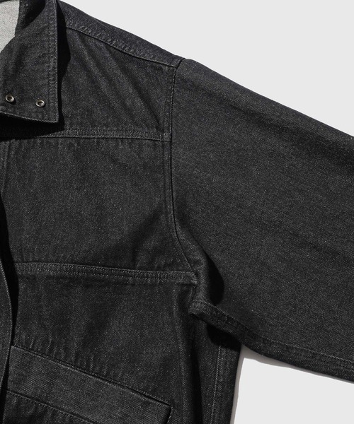 ADAM ET ROPE'(アダムエロペ)の「13oz デニムボマーブルゾン / ADAM ET ROPE' JEANS(デニムジャケット・メンズ・ネイビー/ブラック系その他・M/L)」の14枚目の写真