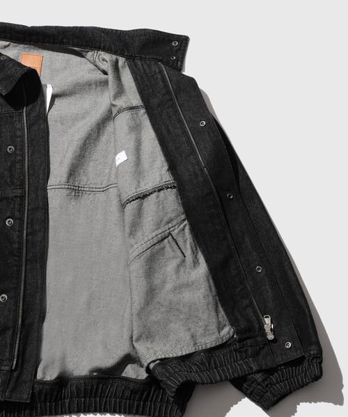 ADAM ET ROPE'(アダムエロペ)の「13oz デニムボマーブルゾン / ADAM ET ROPE' JEANS(デニムジャケット・メンズ・ネイビー/ブラック系その他・M/L)」の16枚目の写真