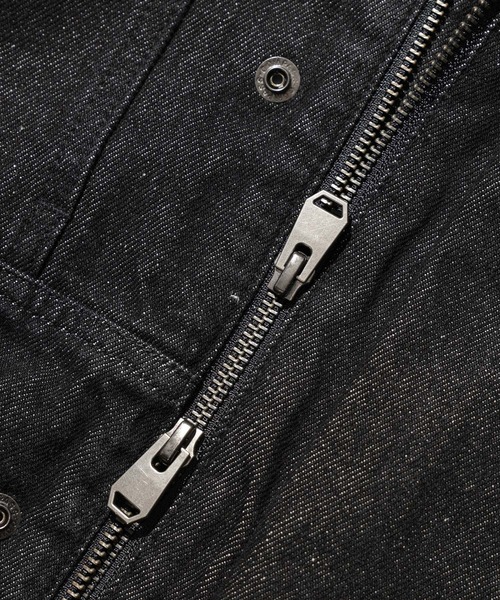 ADAM ET ROPE'(アダムエロペ)の「13oz デニムボマーブルゾン / ADAM ET ROPE' JEANS(デニムジャケット・メンズ・ネイビー/ブラック系その他・M/L)」の20枚目の写真