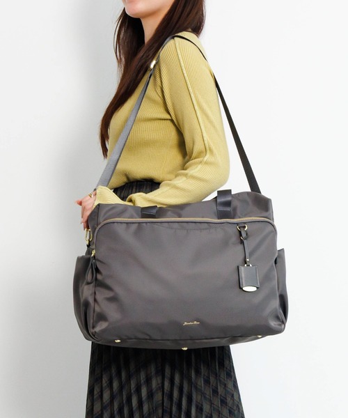 Jewelna Rose（ジュエルナローズ）の「ルフィーヌ ボストンバッグ ショルダーベルト付 16344（ボストンバッグ・レディース・ダークグレー/ブラック/グレイッシュベージュ・FREE）」の11枚目の写真