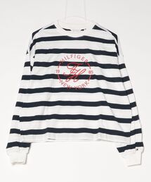 ラウンデルクルーネックリラックスロングスリーブTシャツ