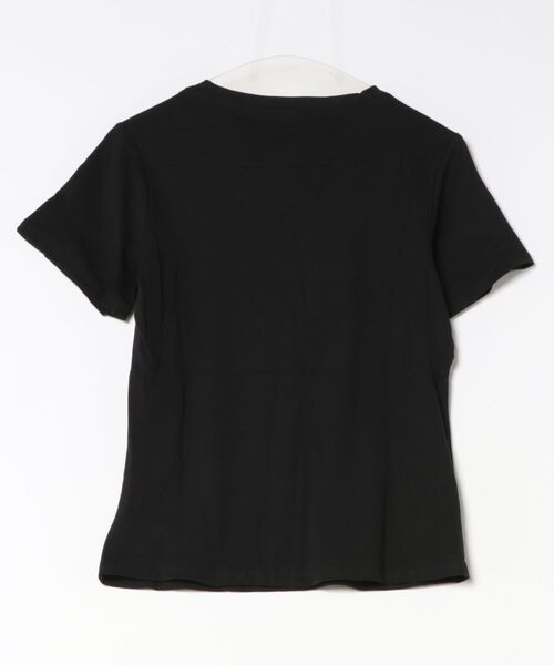 AsheKsha(アシクシャ)の「ナンバープリントショート丈 T シャツ(Tシャツ/カットソー・レディース・ブラック・M)」の16枚目の写真