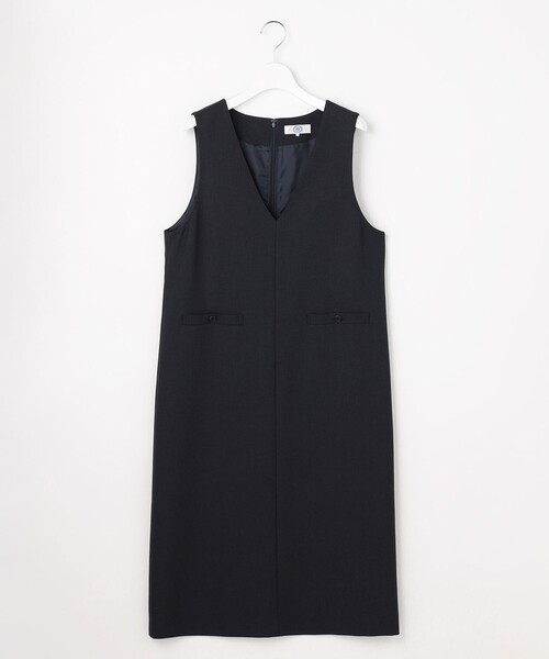 J.PRESS Ladies(J.プレス レディス)の「MULTI DRY クロス ワンピース(ワンピース・レディース・ネイビー系/ライトグレー系・XS)」の9枚目の写真
