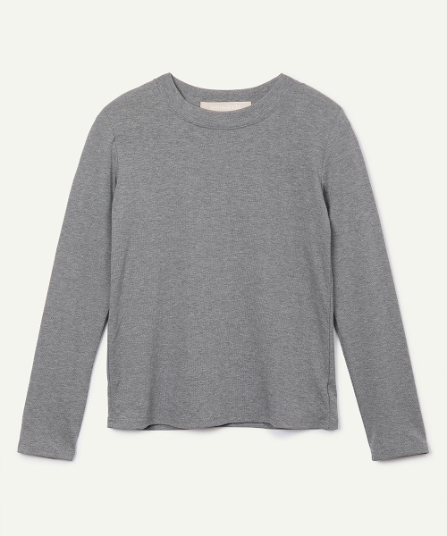 leinwande（ラインヴァンド）の「【leinwande】26AW新作 Padded Long T-Shirt / パッドロングTシャツ（Tシャツ/カットソー・レディース・GRAY/Black/White・ONE SIZE）」の3枚目の写真