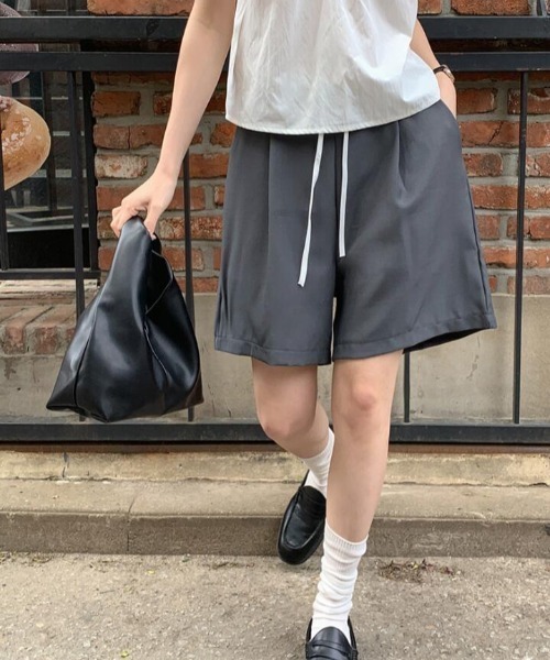 semplice(センプリチェ)の「ハーフパンツ(その他パンツ・レディース・ブラック/グレー・F)」の9枚目の写真