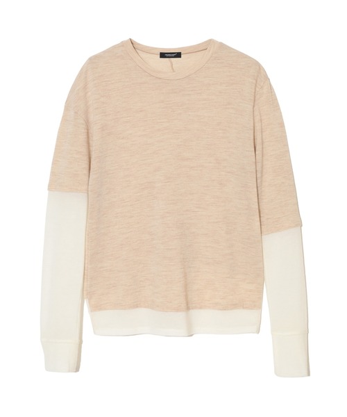 UNDERCOVER(アンダーカバー)の「UC2F1803(Tシャツ/カットソー・レディース・ライトブラウン/ライトピンク・2/1)」の1枚目の写真