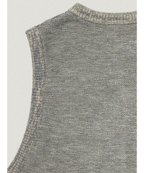 elephant TRIBAL fabrics(エレファントトライバルファブリックス)の「elephant TRIBAL fabrics Aloha Knit Vest (E38-3751)(ベスト・メンズ・ブラック/グレイッシュベージュ・FREE)」の4枚目の写真