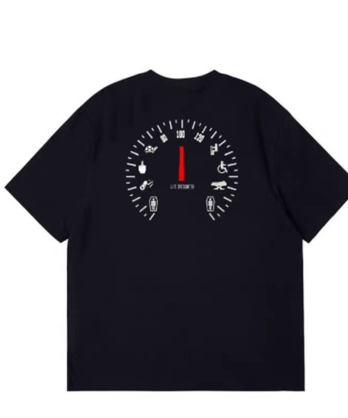 CELENA BEATS(セレナビーツ)の「バックメーターモチーフアイコンプリントTシャツ(Tシャツ/カットソー・メンズ・ホワイト/ブラック・L/M/S)」の3枚目の写真