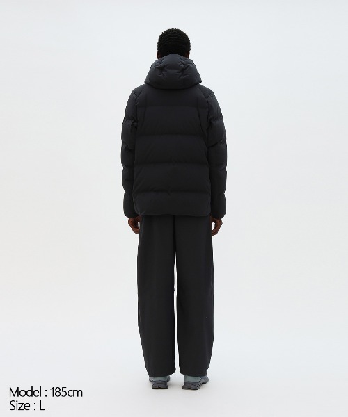 DESCENTE ALLTERRAIN(デサント オルテライン)の「DESCENTE ALLTERRAIN/デサントオルテライン MIZUSAWA MOUNTAINEER 日本製 ナイロン ダウンジャケット パラフードシステム 撥水性 2026年秋冬 秋服(ダウンジャケット/コート・メンズ・ブラック・M/L)」の6枚目の写真