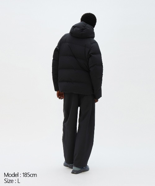 DESCENTE ALLTERRAIN(デサント オルテライン)の「DESCENTE ALLTERRAIN/デサントオルテライン MIZUSAWA MOUNTAINEER 日本製 ナイロン ダウンジャケット パラフードシステム 撥水性 2026年秋冬 秋服(ダウンジャケット/コート・メンズ・ブラック・M/L)」の8枚目の写真