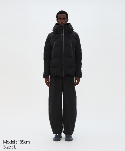 DESCENTE ALLTERRAIN(デサント オルテライン)の「DESCENTE ALLTERRAIN/デサントオルテライン MIZUSAWA MOUNTAINEER 日本製 ナイロン ダウンジャケット パラフードシステム 撥水性 2026年秋冬 秋服(ダウンジャケット/コート・メンズ・ブラック・M/L)」の9枚目の写真