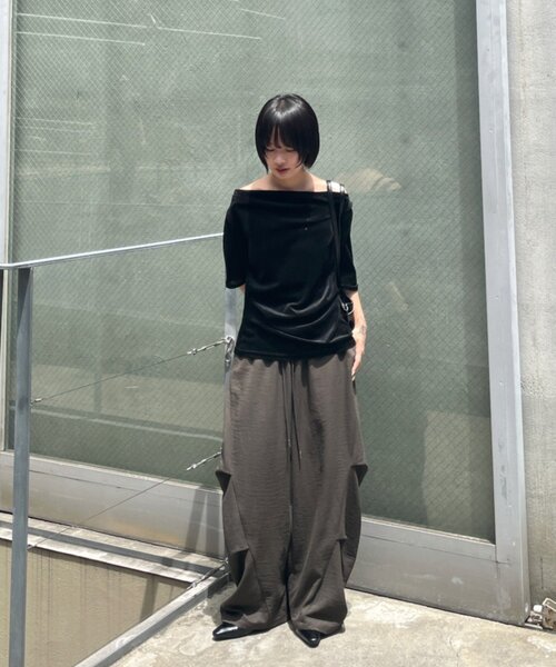 goocy(グーシー)の「サイドタックコクーンパンツ(その他パンツ・レディース・アイボリー/ブラウン/ブラック・FREE)」の20枚目の写真