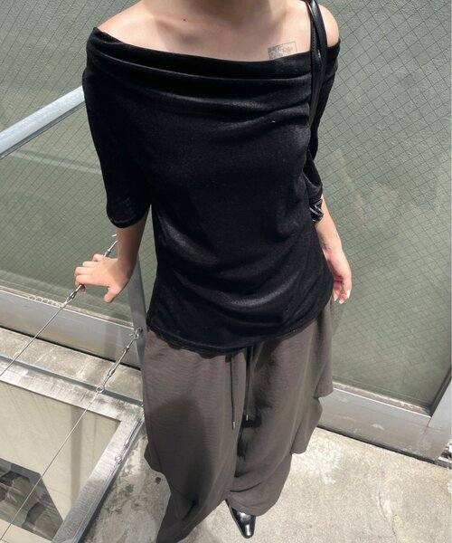 goocy(グーシー)の「サイドタックコクーンパンツ(その他パンツ・レディース・アイボリー/ブラウン/ブラック・FREE)」の22枚目の写真