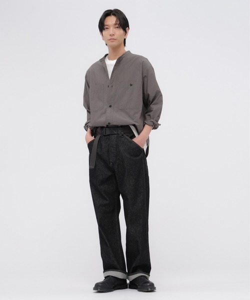 MHL.(エムエイチエル)の「END ON END WEAVE COTTON(シャツ/ブラウス・メンズ・モカ/セージグリーン・LARGE/MEDIUM/SMALL)」の8枚目の写真