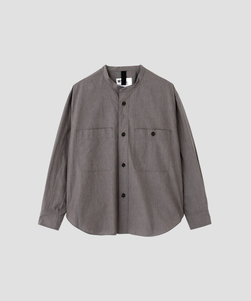 MHL.(エムエイチエル)の「END ON END WEAVE COTTON(シャツ/ブラウス・メンズ・モカ/セージグリーン・LARGE/MEDIUM/SMALL)」の10枚目の写真