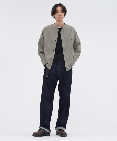 MHL.(エムエイチエル)の「END ON END WEAVE COTTON(シャツ/ブラウス・メンズ・モカ/セージグリーン・LARGE/MEDIUM/SMALL)」の4枚目の写真