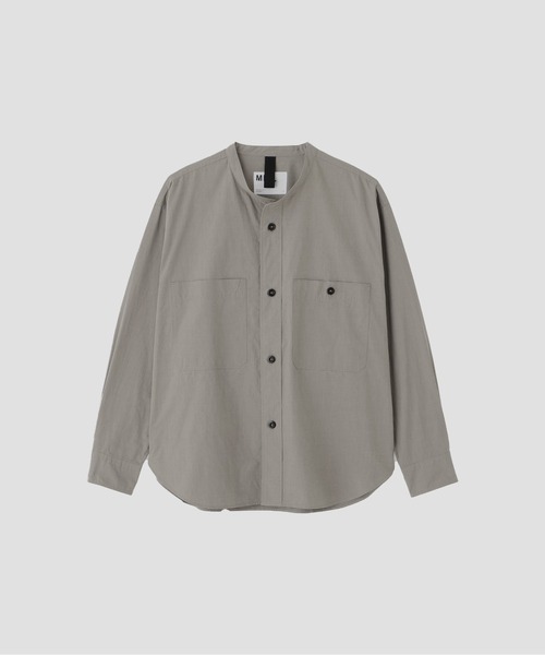 MHL.(エムエイチエル)の「END ON END WEAVE COTTON(シャツ/ブラウス・メンズ・モカ/セージグリーン・LARGE/MEDIUM/SMALL)」の6枚目の写真