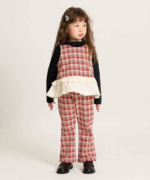 Boribon(ボリボン)の「カットジャカードセットアップ(セットアップ・キッズ・その他3/チェック・90/100/110/120/80)」の9枚目の写真