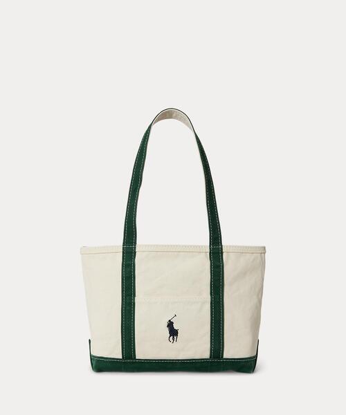 POLO RALPH LAUREN(ポロ ラルフ ローレン)の「Polo ポニー キャンバス スモール トート(トートバッグ・メンズ・ナチュラル・ONE)」の1枚目の写真