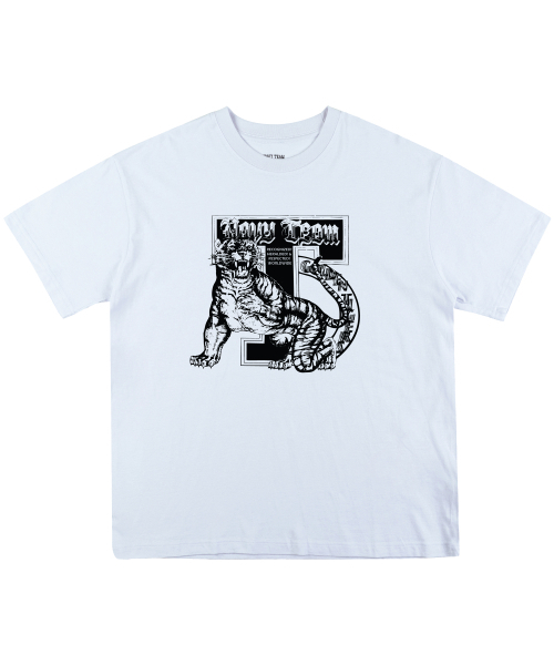 NAVYTEAM（ネイビーチーム）の「NTゴールデンタイガー 半袖Tシャツ(4色)（Tシャツ/カットソー・レディース・ブラック/ネイビー/ライトグレー/ホワイト・LARGE/X-LARGE/SMALL/MEDIUM）」の8枚目の写真