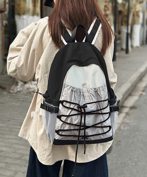 Miniministore(ミニミニストア)の「ドローコードリュックサック バックパック(バックパック/リュック・レディース・ミント/ブラウン/グレー/ブラック・FREE)」の6枚目の写真