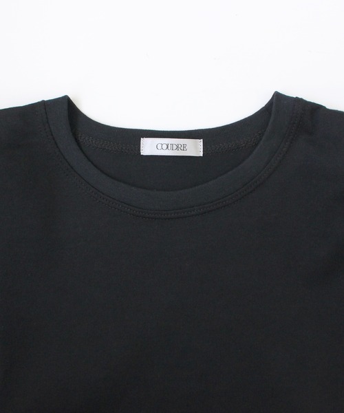 COUDRE(クードル)の「ショルダーコンシャスノースリ(Tシャツ/カットソー・レディース・ブラック/ホワイト・FREE)」の5枚目の写真