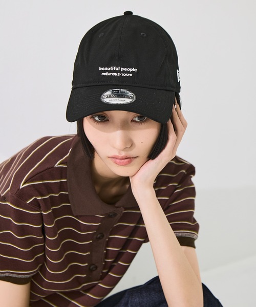 beautiful people（ビューティフルピープル）の「【beautiful people/ビューティフルピープル】《STUDIOUS別注》×Newera 9TWENTY CAP/ロゴキャップ/ユニセックス（キャップ・メンズ・ブラック・FREE）」の6枚目の写真