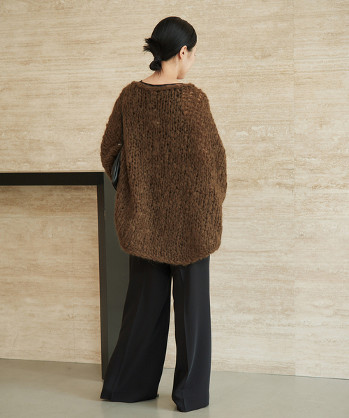plage(プラージュ)の「《追加》HAND KNIT ジャンボタム プルオーバー(ニット/セーター・レディース・アイボリー/レッド/ブラウン/サックスブルー・FREE)」の17枚目の写真