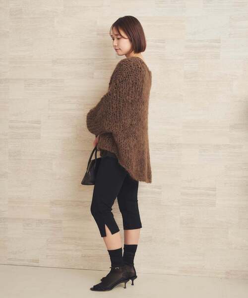 plage(プラージュ)の「《追加》HAND KNIT ジャンボタム プルオーバー(ニット/セーター・レディース・アイボリー/レッド/ブラウン/サックスブルー・FREE)」の8枚目の写真